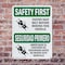 Signmission Safety Culture Sign, 7 in Width, Plastic, Rectangle, Bilingual OS-2PACK-SF-P-710-L-10794 - alternate 2